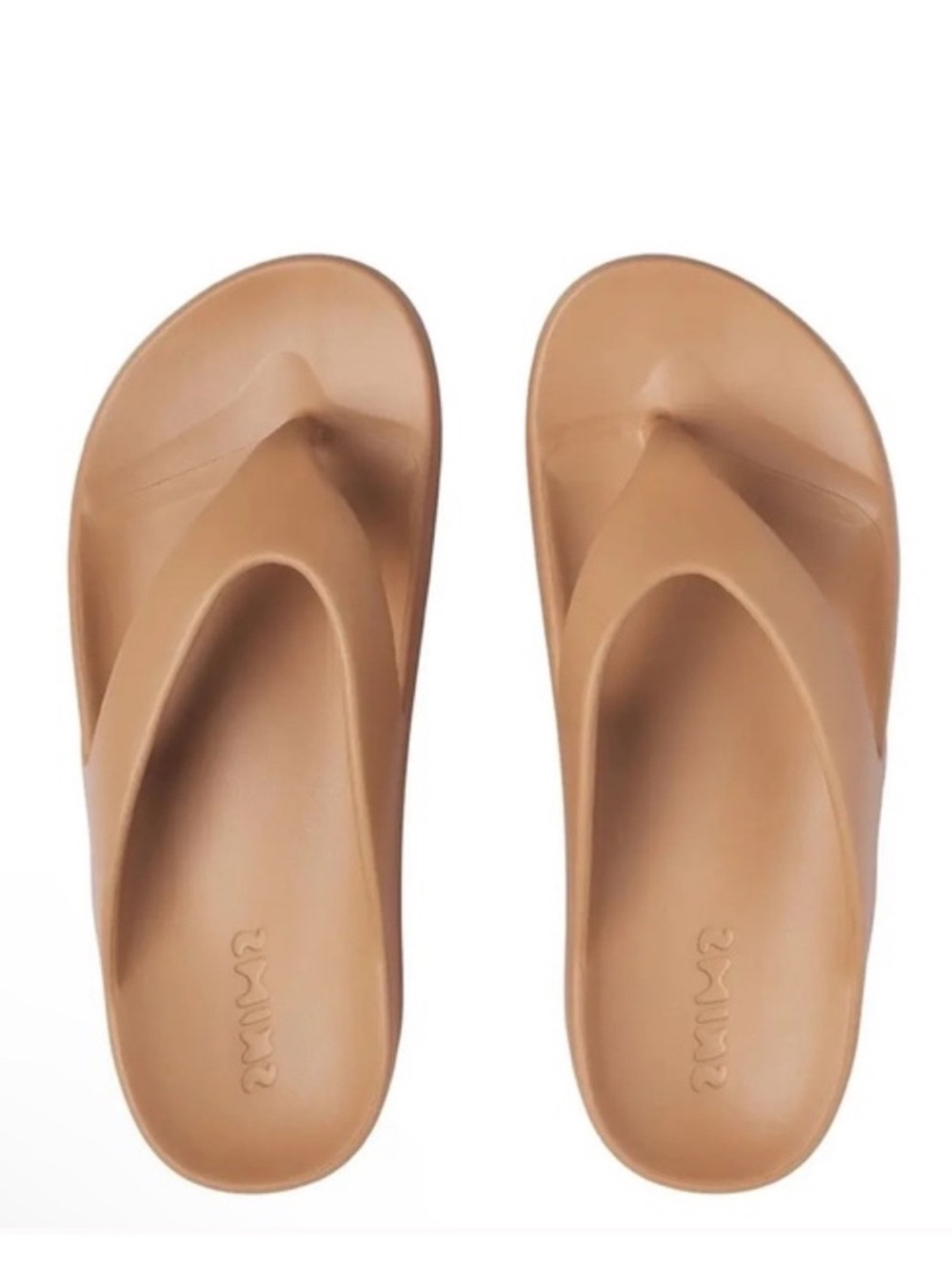 SKIMS Molded Platform Sandal Thong Flip Flop Slides Neutral Ochre/Tan, EU 41/10
